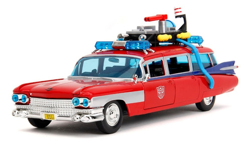 Jada 1:24 Ecto 1 Ghosbuster Optimus Prime Cazafantasma