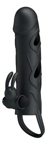 Capa Peniana Extensora Com Anel Para Escroto E Vibrador