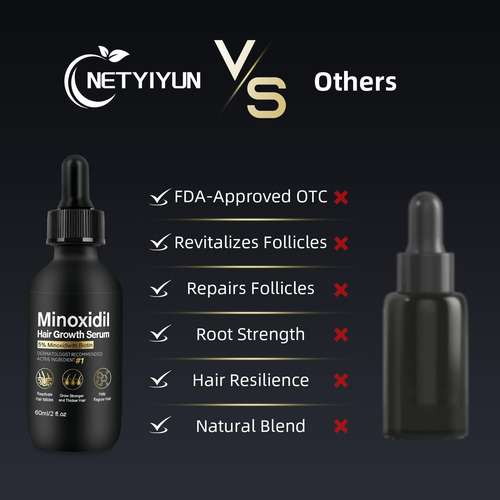 Sérum Para El Crecimiento Del Cabello Netyiyun Con 5% De Min