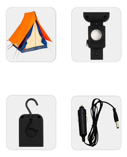 Imagen 4 de 5 de Linterna Luz Portatil 2 Led 12v Iael Po-004