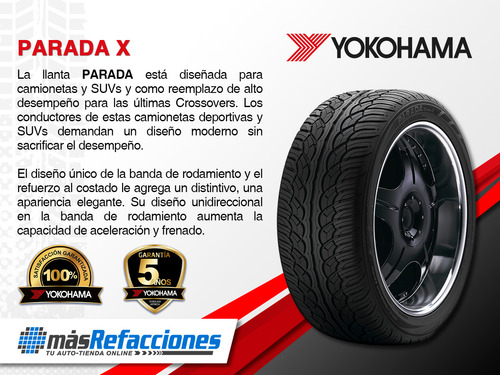 Llanta Yokohama 255/40r20 Parada X 101 V Yokohama