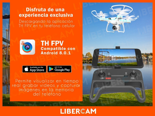 Drone Cuadricoptero Cámara Hd Transmite Vivo Pantalla Lcd