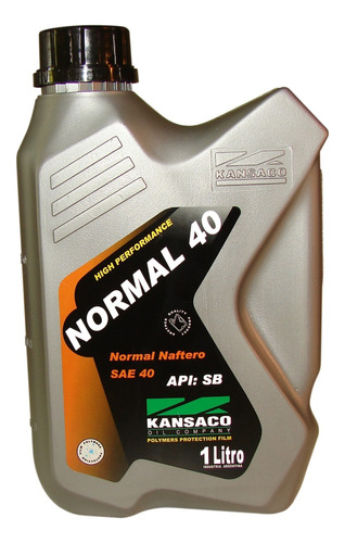 Aceite Normal Sae 40 Naftero Kansaco X 1lts 