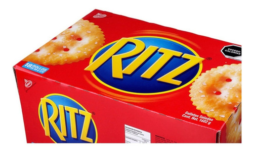Galletas Ritz Caja Con 18 Rollos De 89g C/u (1,602 Gr)