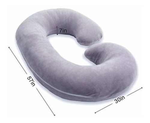 1 Almohada De Embarazo Middle One, Almohada De Cuerpo Comple