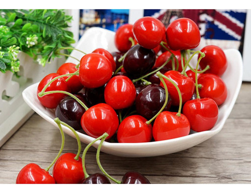 Simulated Red Cherries 100 Peças, Simulated Cherries