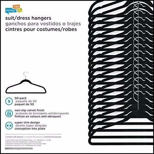 Imagen 2 de 2 de Ganchos Ropa Terciopelo Exibicion Vestidos Paquete X 50 Und