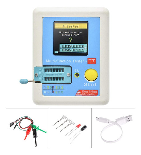 Lcr-t7 Tester Multimetro Transistor Diodo Triodo Condensador