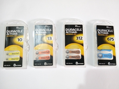 Pila Audifono Duracell (10, 13, 312, 675)