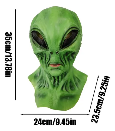 Máscara Realista De Extraterrestre 2025 – Látex Transpirable Y Cómodo – Casco Alienígena Para Halloween, Fiestas De Miedo Y Cosplay – Ideal Para Adultos