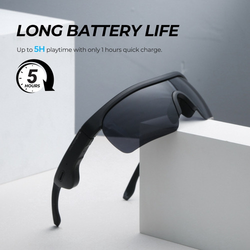 Imagen 5 de 7 de Auriculares Bluetooth Anteojos Soundpeats Frame S Aptx 5hs