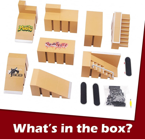 Fingerboard Skatep , Kit De Parque De Patines Para Dedo...