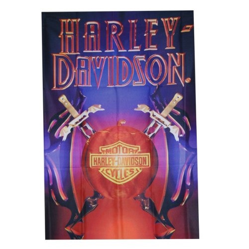 La Memory Company Hd Harley-davidson Halloween Garden Flag