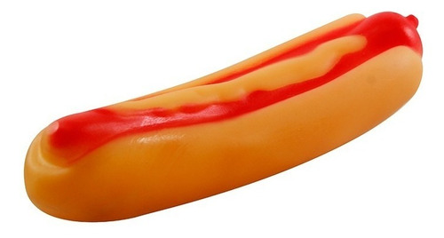 Brinquedo Mordedor P/ Cachorro Mod. Hot Dog Western Pet 13cm