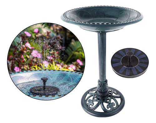 Jardín Pájaro Baño Decoración Balcón Fuente De Agua Con