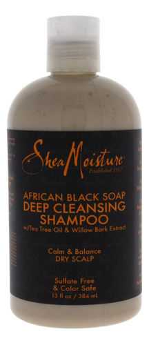 Shea Moisture African Black Soap Champú De Limpieza Profun.