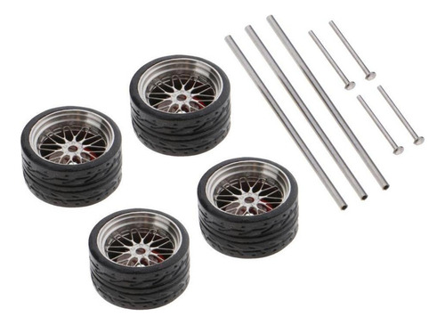 Neumáticos De Goma Para Coche Modelo Rc De 4 Piezas En A4