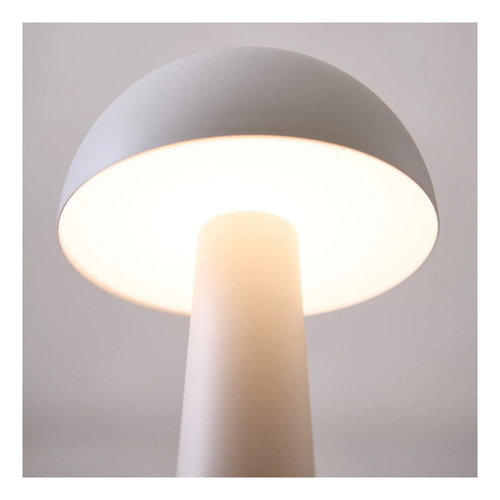 Lámpara De Mesa Led Recargable Mushroom Led Dimeable Blanco