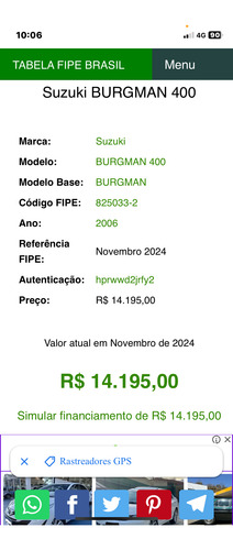 Suzuki 400 Toda Revisada Só Transferir No Meu Nome