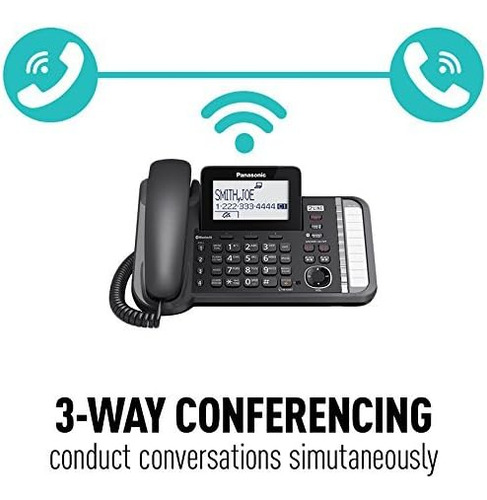 Sistema Telefónico Con Cable/inalámbrico Panasonic De 2 Líne