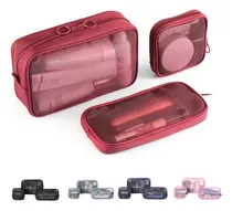 Comprar 3pzs Cosmetiquera Neceser Estuches De Maquillaje Bolsa Viaje