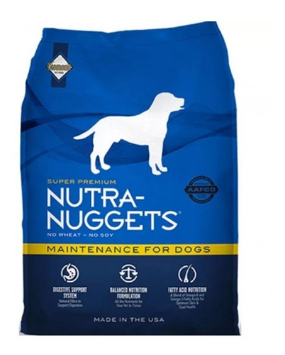 Alimento Perro Adulto Nutra Nuggets Mantencion 15kg. Np
