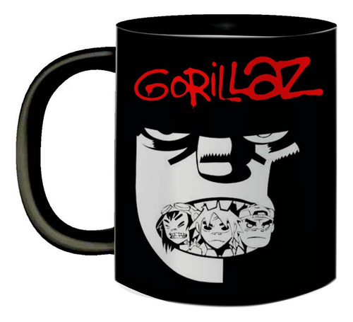 Caneca De Porcelana Banda Gorillaz Trip Rock Anos 2000