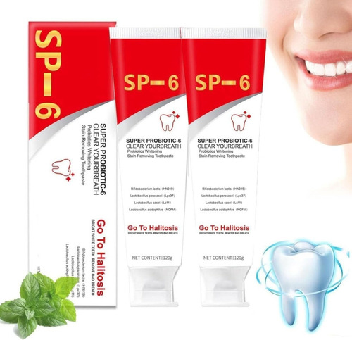 Creme Dental Super Probiotic-6, Aliento Fresco