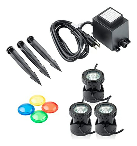 Juego De 3 Luces Power Beam 20w Con Transformador