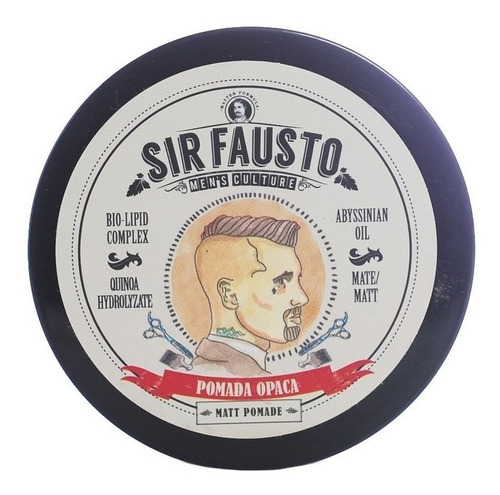 Sir Fausto Men´s Culture Pomada Opaca Barberia 100ml Local