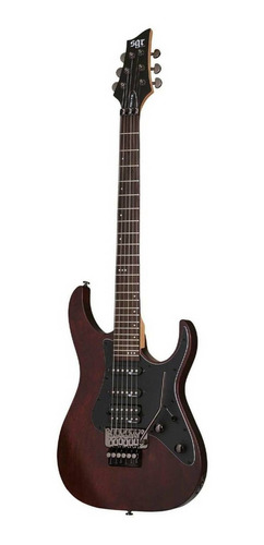 Imagen 1 de 3 de Guitarra eléctrica Schecter Banshee-6 FR SGR de tilo walnut satin con diapasón de palo de rosa