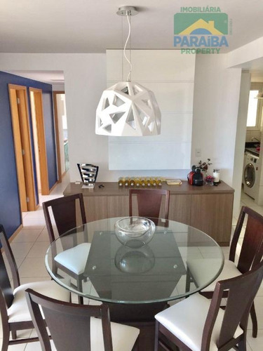 Imagem 9 de 15 de Apartamento Mobiliado À Venda - Praia De Areia Dourada - Cabedelo - Pb - Ap1187