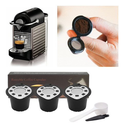 Pacote De Conjunto Para Máquinas Cápsulas De Café Prata