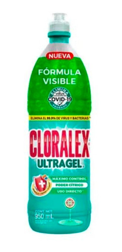 Cloralex Ultra Gel Cítrico Fórmula Visible 950 Ml