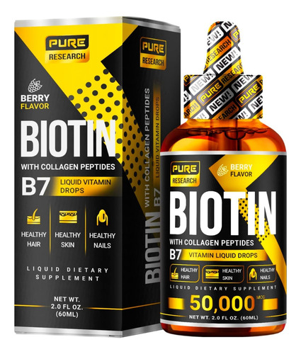 Biotin Biotina Con Colageno Hidrolizado Cabello Barba En Got