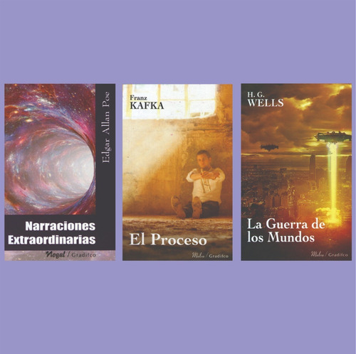 Clásicos Lote X 3 Libros - Poe - Wells - Kafka Nuevos