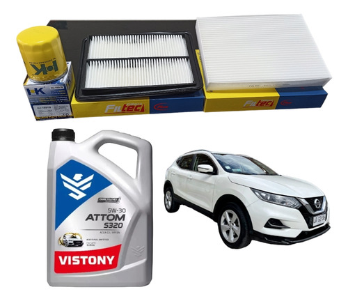 Kit Mantención Nissan Qashqai  2.0  2015 - 2021 Bencinero 