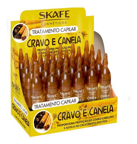 Skafe Cravo E Canela Ampola Capilar 24x10ml