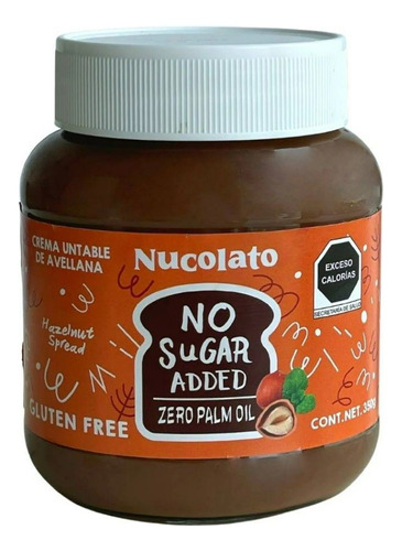 Crema Untable De Avellana Nucolato Gluten Free 350 G