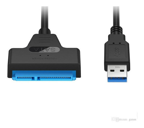 Cable adaptador USB 3.0 para disco duro externo Sata Iii HD 2.5 SSD, color negro