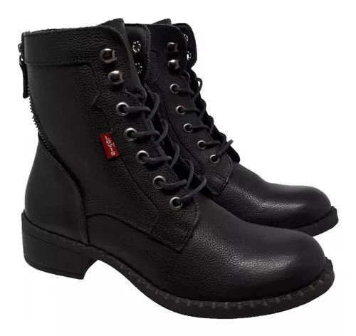 Bota Levis Sylvania De Piel Para Dama LV-129242C Café – Tienda Gosh