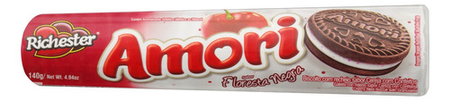Biscoito Floresta Negra Recheio Cereja com Confeitos Richester Amori Pacote 140g
