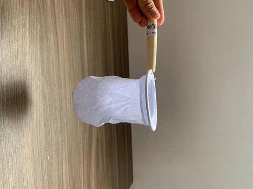 Coador Café Pano Tamanho G Aro 12cm Branco