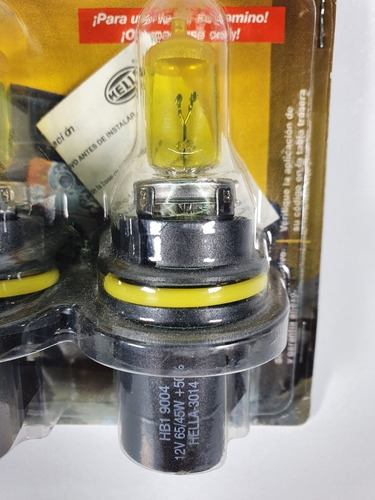 Imagen 3 de 4 de Focos Halogeno Hella Extreme Yellow 9004 Yl Par Euro Vag Mk3