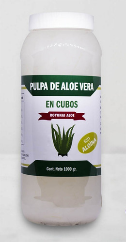 Pulpa De Sábila Orgánica (aloe Vera En Cubos) 1kg