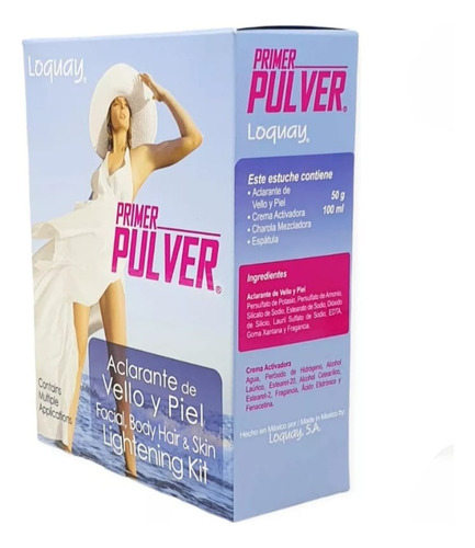 Kit Aclarante De Vello Y Piel Axilas Genital Rodillas Loquay
