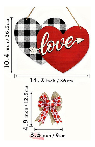 Letrero De Puerta Del Día De Valentín, Placa De Pared Para