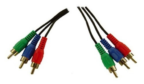 Cable 3 Rca Rojo Verde Azul Video Compuesto 4.50mts