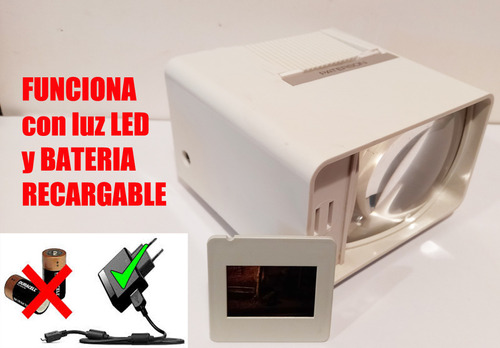 Visor Diapositivas Portatil -recargable Y C/luz Led