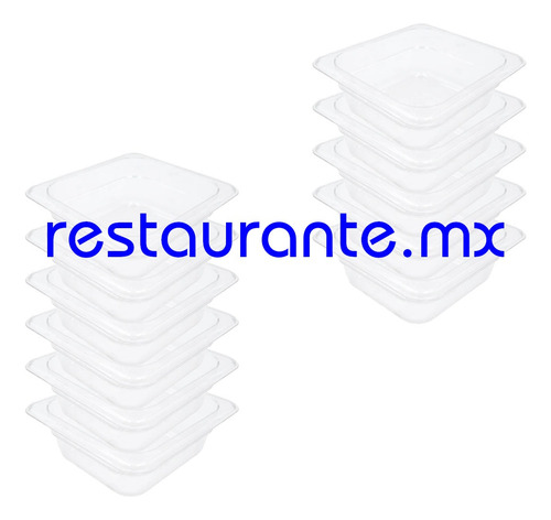 Juego 11 Insertos 1/6 Sexto 2.5 In (6 Cm) Policarbonato
